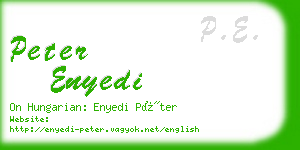 peter enyedi business card